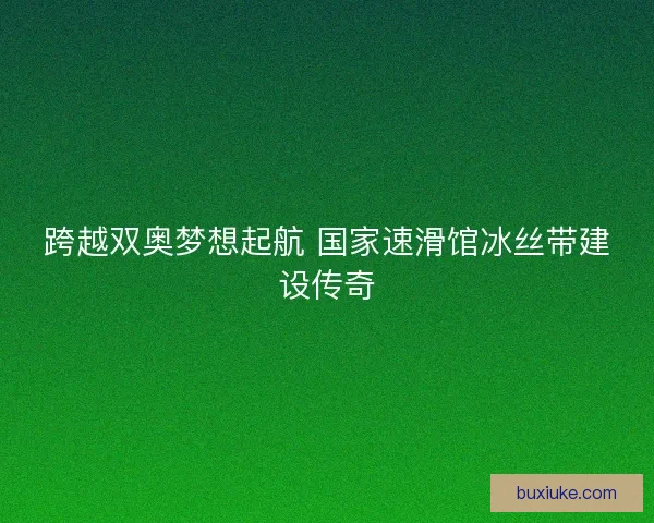 跨越双奥梦想起航 国家速滑馆冰丝带建设传奇